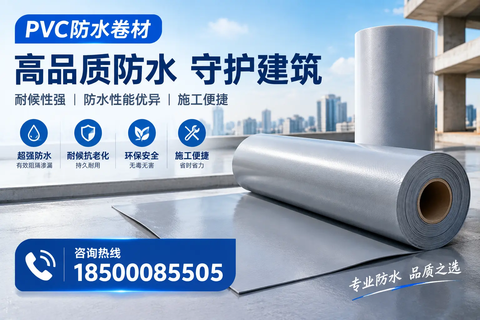 PVC防水卷材的防水效果评测，适合朔州的科学依据